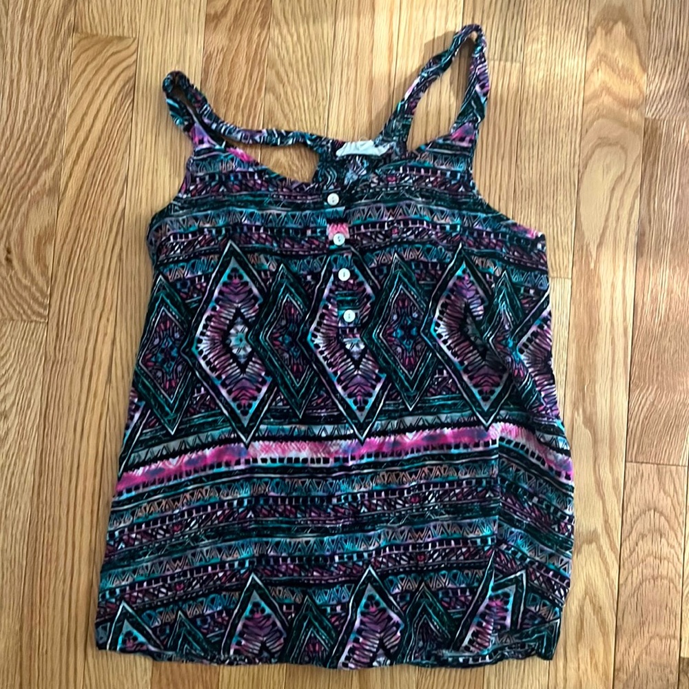 Pink rose tank top